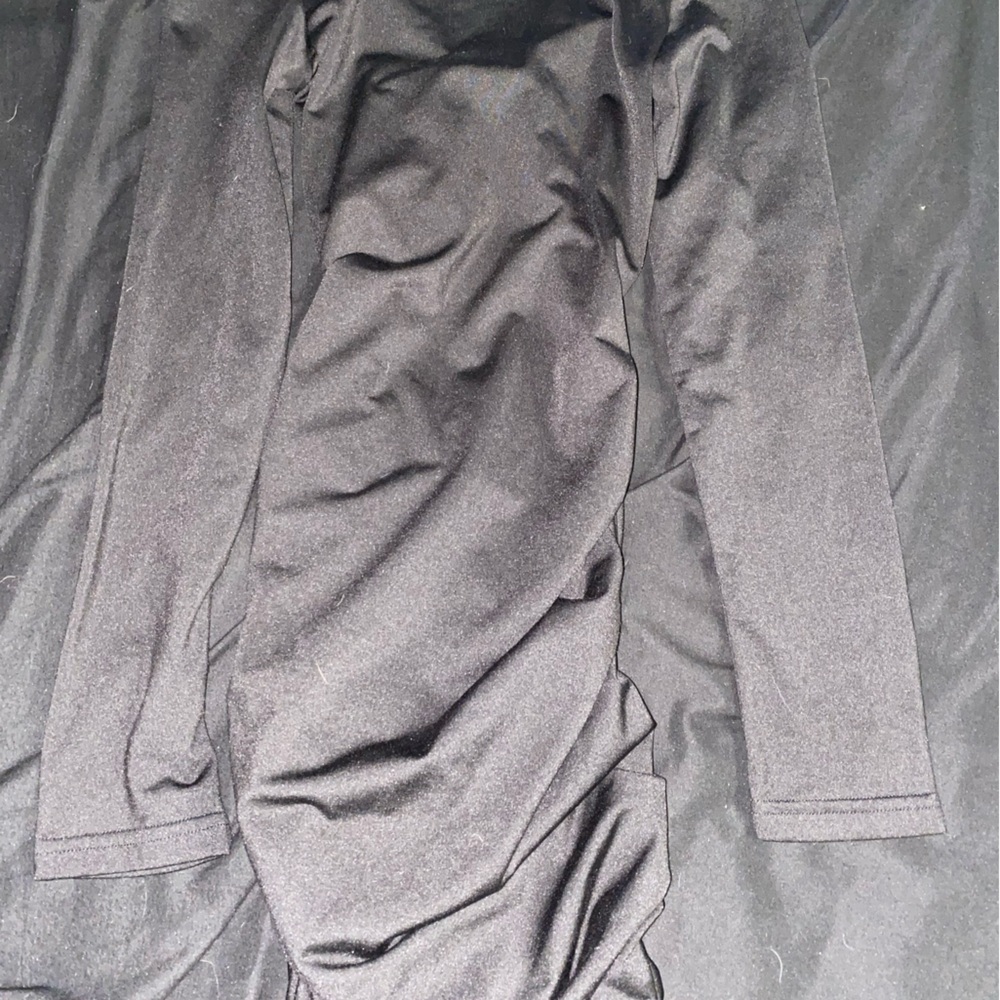 Solid black spliced up Shein dress worn once to try on